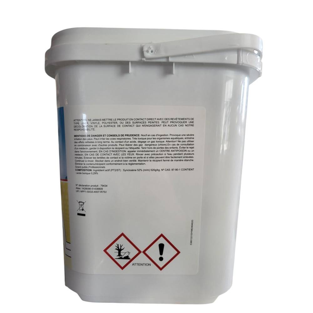 Pastilles chlore choc - 5 kg pastille 30 g - Image 3