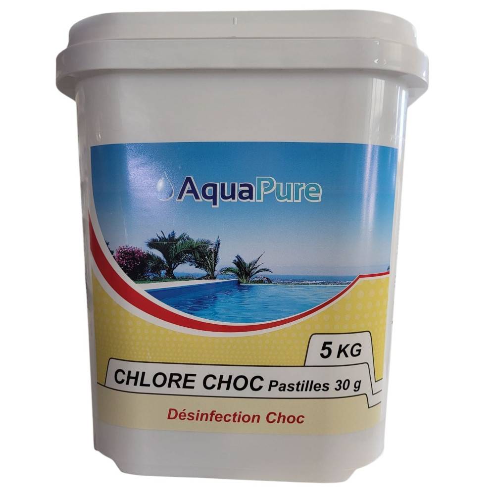Pastilles chlore choc - 5 kg pastille 30 g - Image 1