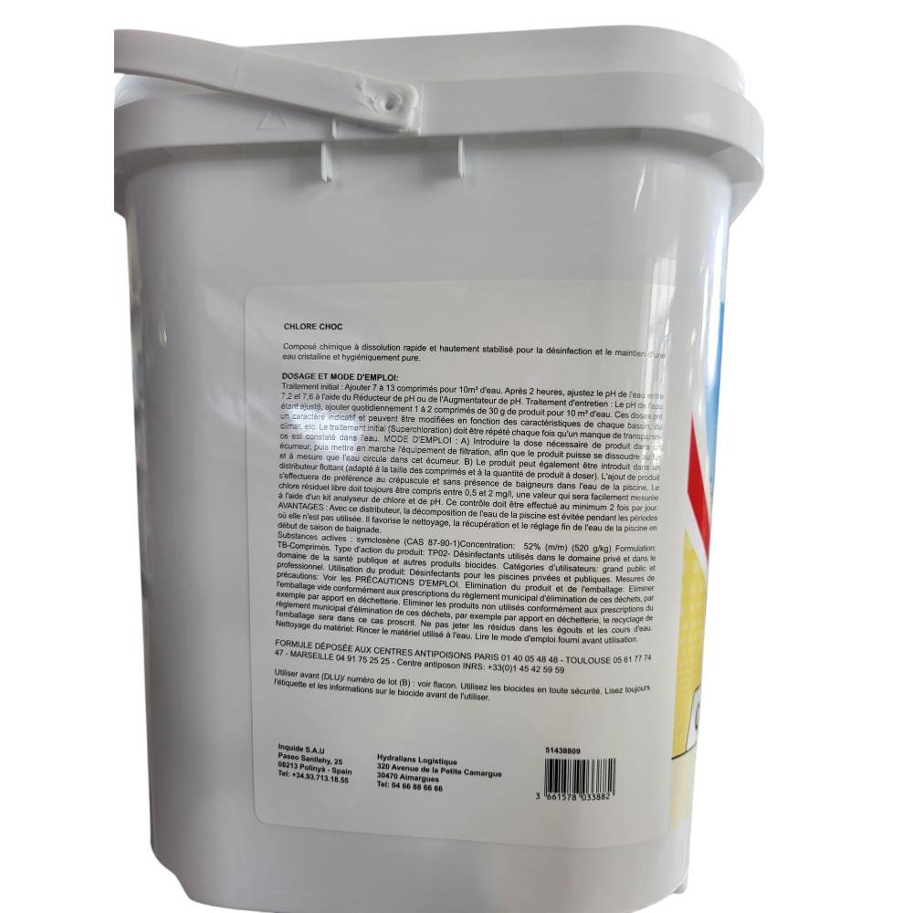 Pastilles chlore choc - 5 kg pastille 30 g - Image 2