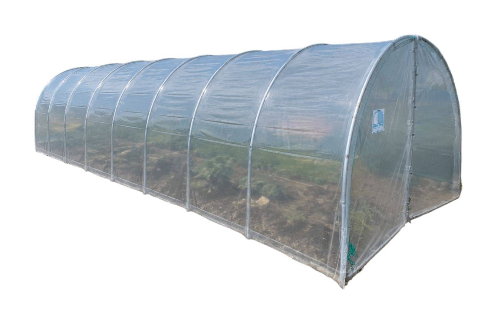 Serre tunnel de jardin - 36m² - 3 x 12 m - pieds arrondis - polyéthylène haute densité - 2 portes pivotantes - LES SERRES TONNEAU - Image 2