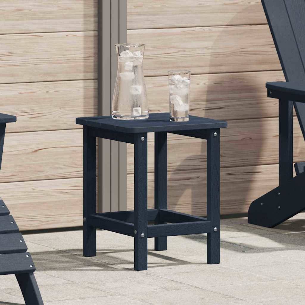 Table d'Appoint Carrée Bleu Marine 38x38cm, Petite Table de Jardin en Polyéthylène, Idéale pour Balcon – ComfortXL Outdoor Living