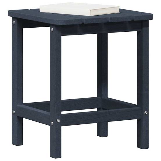 Table d'Appoint Carrée Bleu Marine 38x38cm, Petite Table de Jardin en Polyéthylène, Idéale pour Balcon – ComfortXL Outdoor Living - Image 3