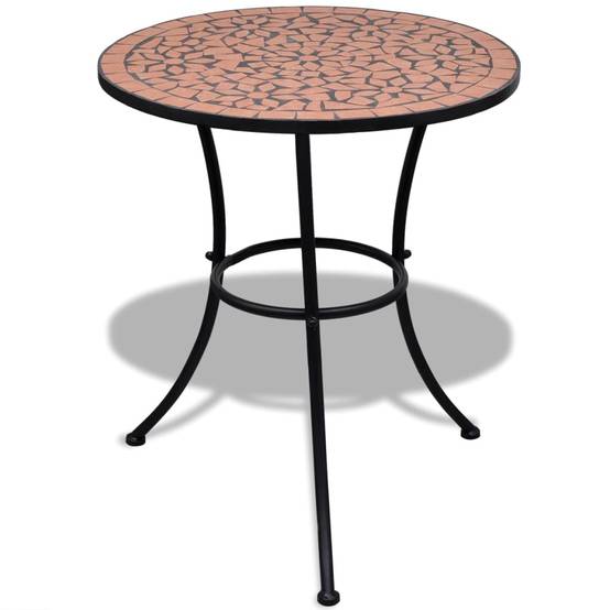 Table de jardin | Table de bistro Terre cuite 60 cm Mosaïque - Image 2