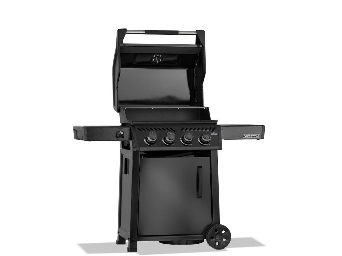 Napoleon - Barbecue gaz Freestyle 425 noir 4 brûleurs avec porte et brûleurs inox + Boitier pour fumage - Napoléon - Image 8