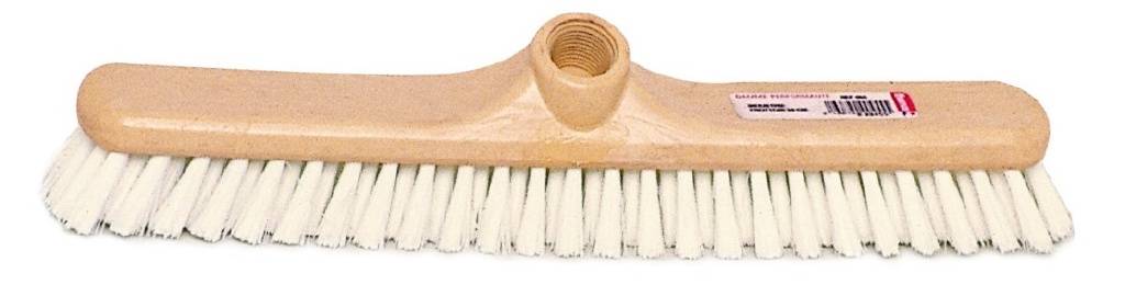Frottoir nylon blanc 38cm douille vis - Lot de 4 Colis de 6 - Thomas Brosserie