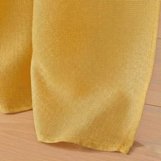 Rideau à Œillets "Zeline" 140x260cm Jaune - Image 3