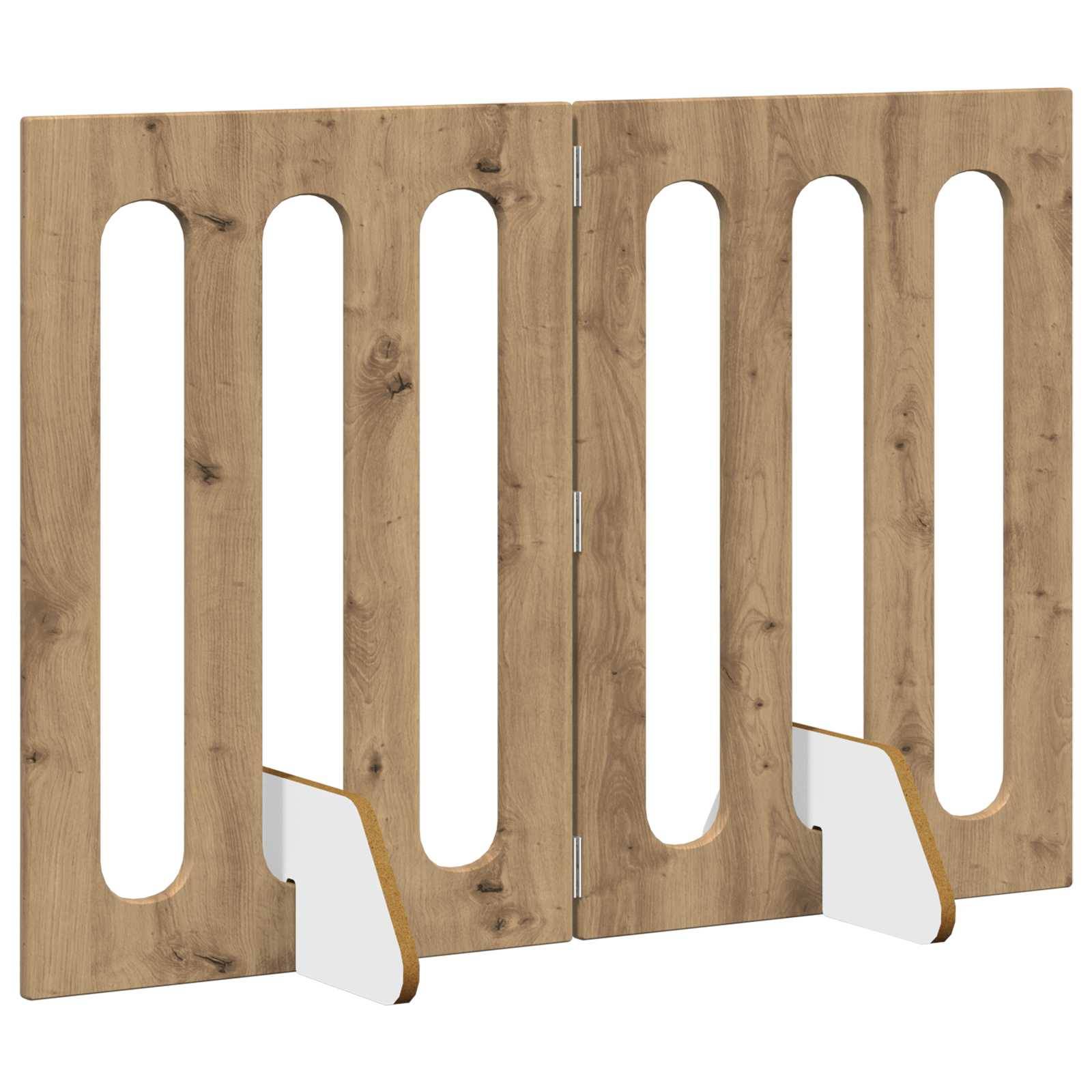 PANGIVO - Clôture pour animaux bois d'ingénierie chêne artisanal 100.5 x 38 x 70 cm - PANGIVO - Image 3