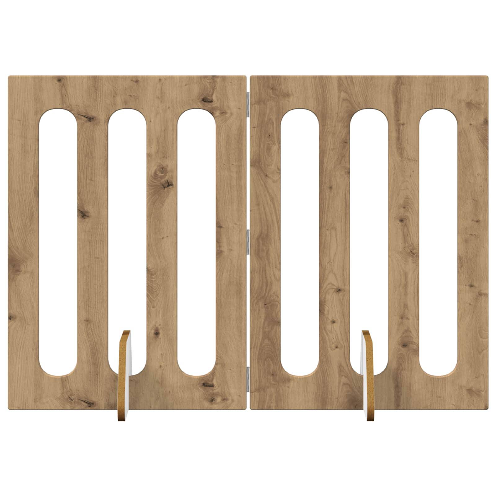 PANGIVO - Clôture pour animaux bois d'ingénierie chêne artisanal 100.5 x 38 x 70 cm - PANGIVO - Image 2