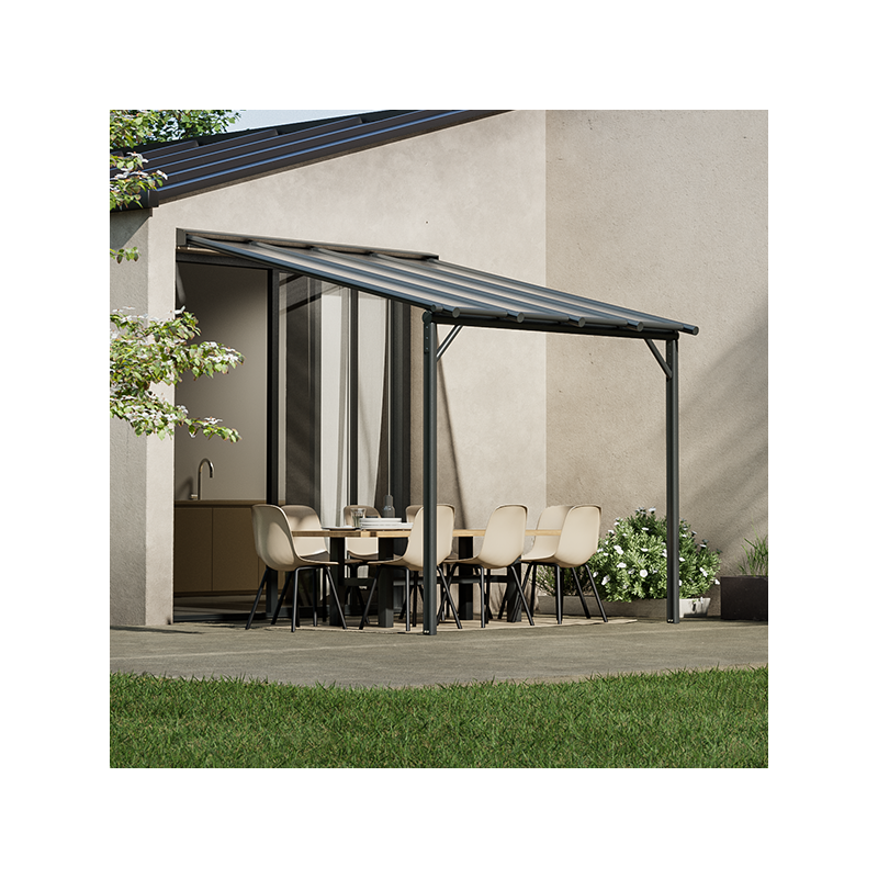 Pergola PERGOFRANCE Harmonie 3x3M - Anthracite - Image 1