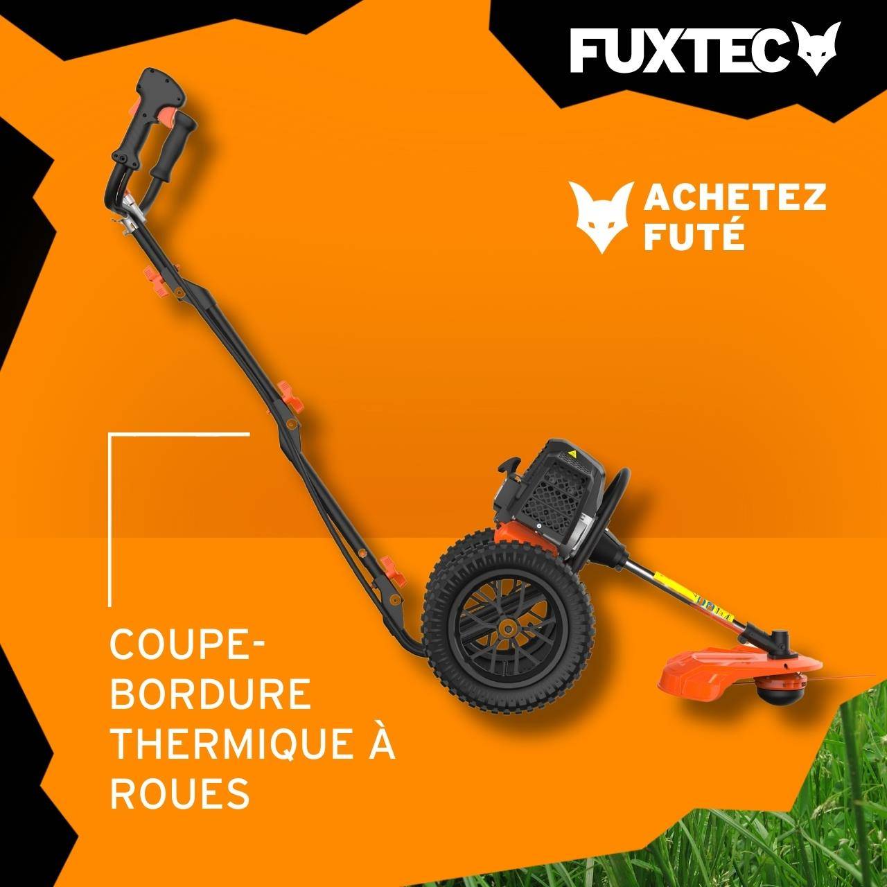 FUXTEC - Coupe bordure thermique à roues - FUXTEC FX-FSR152 -  52cm3 3CV - Image 2