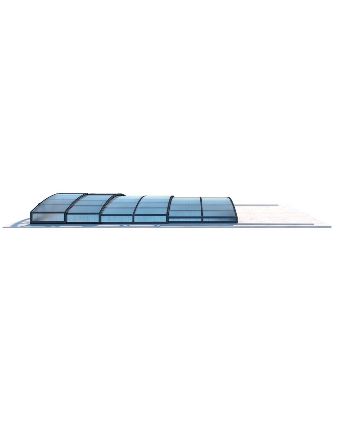 Altanka - Abri de piscine Skyline - 6,47x3,50 m - polycarbonate alvéolaire 8 mm - Couleur Ral7016 Graphite - ECO301 - Image 3