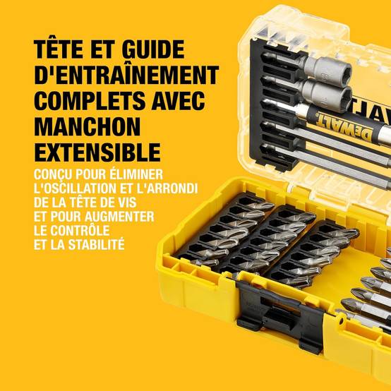 Petit coffret ToughCase de 40 pièces avec embouts - DEWALT - DT70702-QZ - Image 3