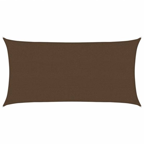 Voile d'ombrage PEHD marron 200 x 350 cm - PANGIVO - Image 1