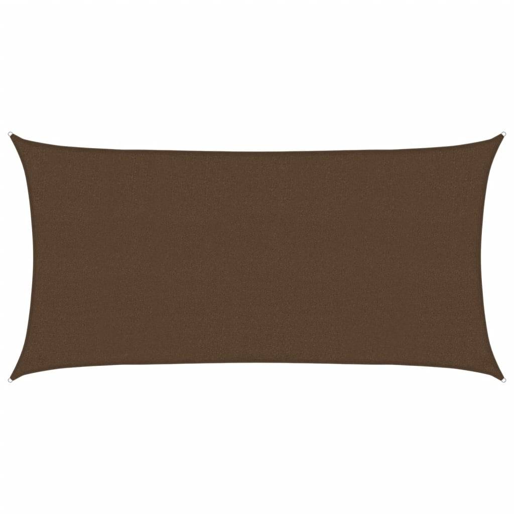 Voile d'ombrage PEHD marron 200 x 350 cm - PANGIVO - Image 1