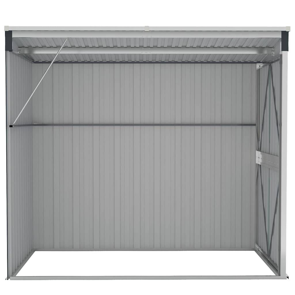 Vidaxl - Abri de jardin mural Anthracite 118x194x178 cm Métal 2.3m² vidaXL 316223 - Image 4
