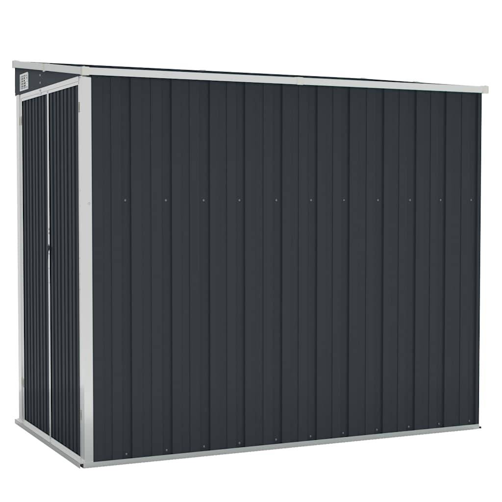Vidaxl - Abri de jardin mural Anthracite 118x194x178 cm Métal 2.3m² vidaXL 316223 - Image 2