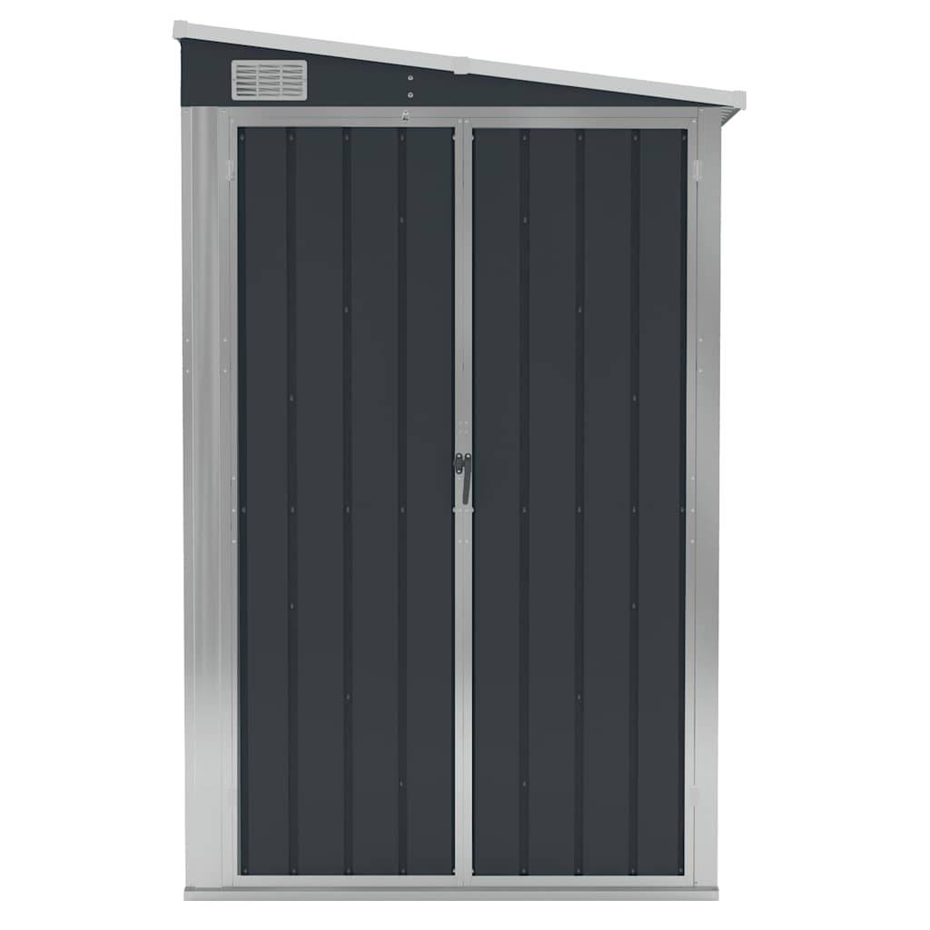 Vidaxl - Abri de jardin mural Anthracite 118x194x178 cm Métal vidaXL 316223 - Image 4