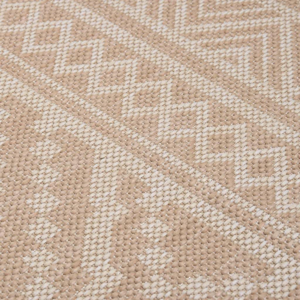 Tapis de Sol Extérieur Robuste Polypropylène à Rayures pour Grande Terrasse Jardin Marron 200x280 cm – ComfortXL Outdoor Living - Image 5