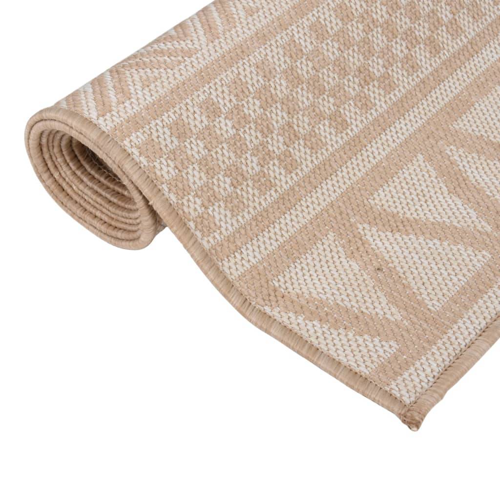 Tapis de Sol Extérieur Robuste Polypropylène à Rayures pour Grande Terrasse Jardin Marron 200x280 cm – ComfortXL Outdoor Living - Image 3