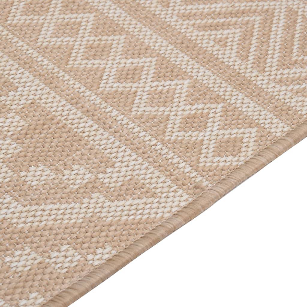 Tapis de Sol Extérieur Robuste Polypropylène à Rayures pour Grande Terrasse Jardin Marron 200x280 cm – ComfortXL Outdoor Living - Image 4