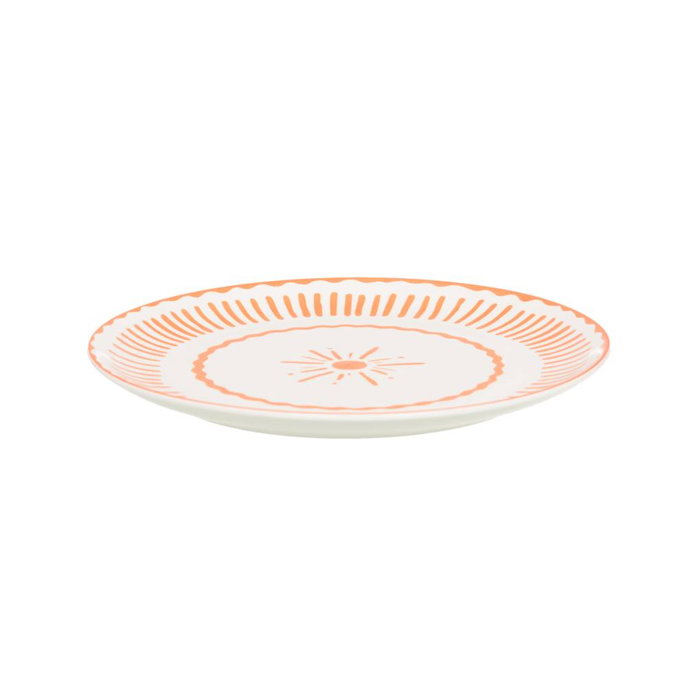 Assiette plate Tamara orange 27 cm (lot de 6) - Image 2