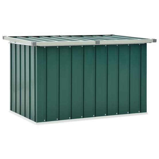 Coffre boîte meuble de jardin rangement 109 x 67 x 65 cm vert - Image 1