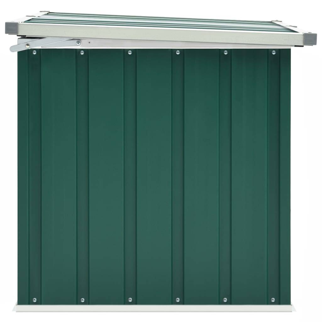 Coffre boîte meuble de jardin rangement 109 x 67 x 65 cm vert - Image 4