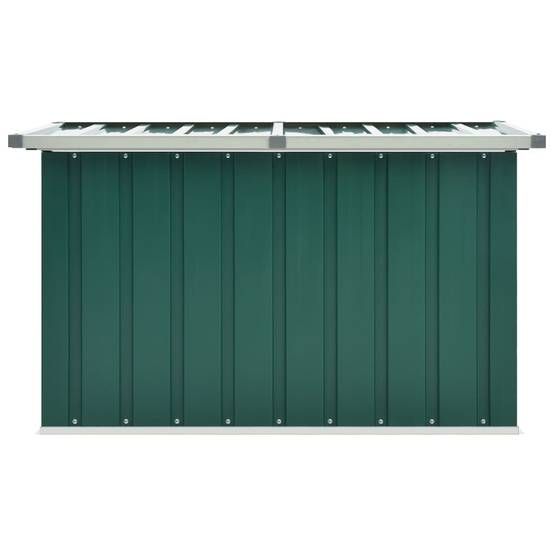 Coffre boîte meuble de jardin rangement 109 x 67 x 65 cm vert - Image 2