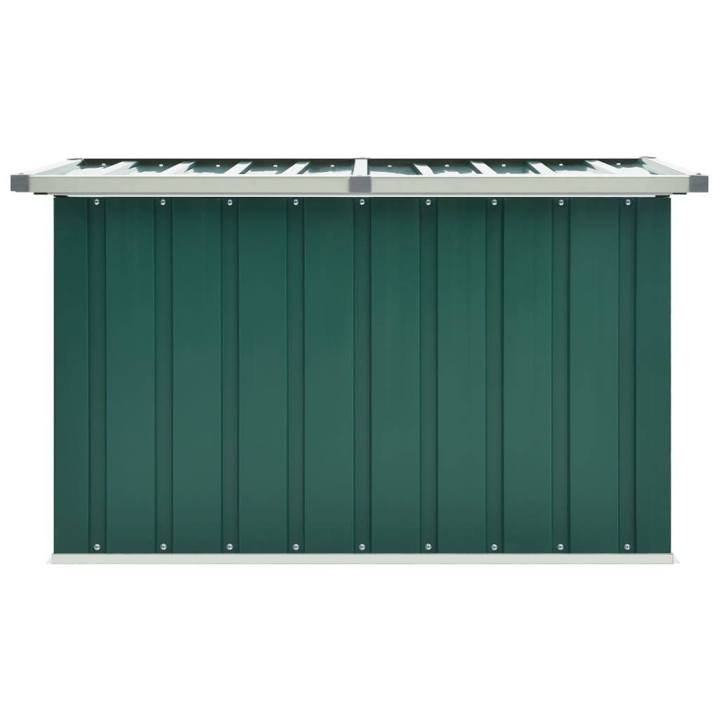 Coffre boîte meuble de jardin rangement 109 x 67 x 65 cm vert - Image 2