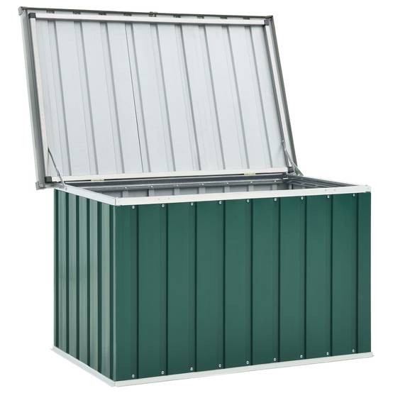 Coffre boîte meuble de jardin rangement 109 x 67 x 65 cm vert - Image 6