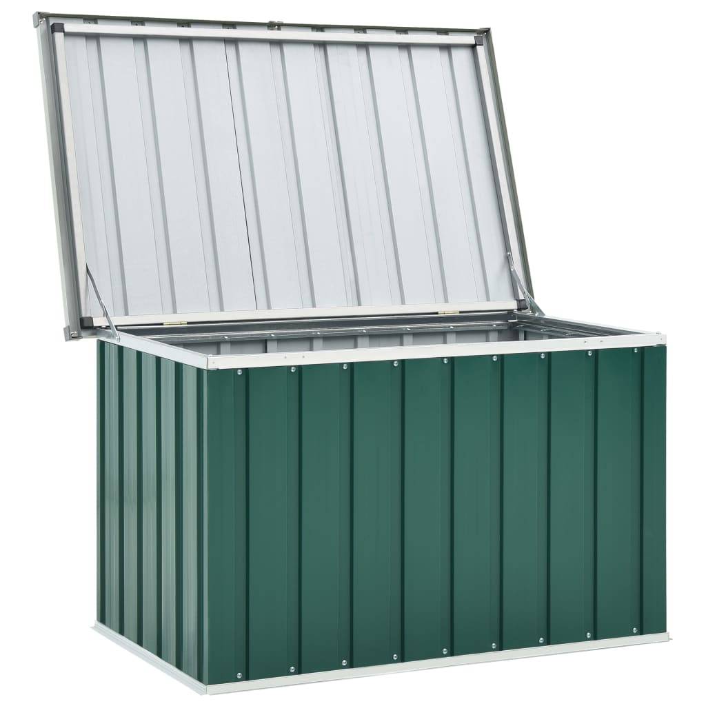 Coffre boîte meuble de jardin rangement 109 x 67 x 65 cm vert - Image 6