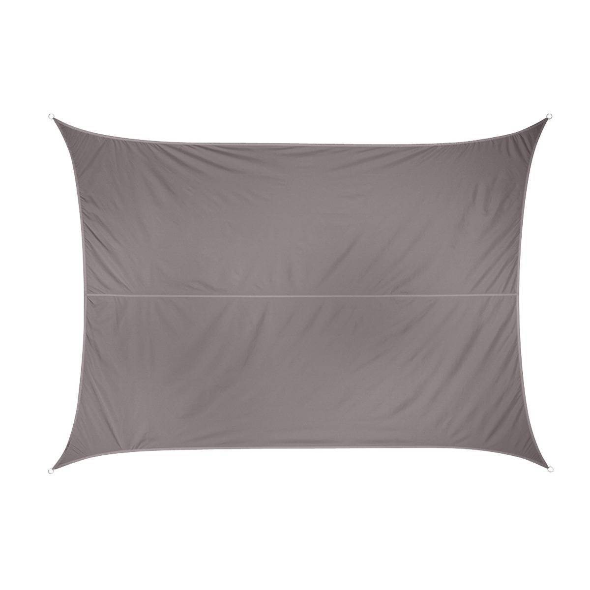Hesperide - Voile d'ombrage rectangulaire "Curacao" taupe 4x3m en polyester Hespéride - Image 2