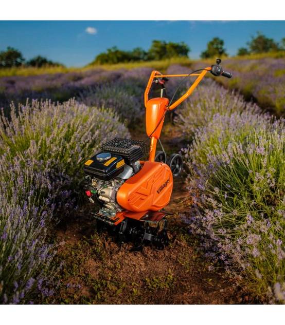 Motobineuse thermique 2,2cv petite largeur 4 fraises protèges plantes VILLAGER VTB 4310V - Image 3