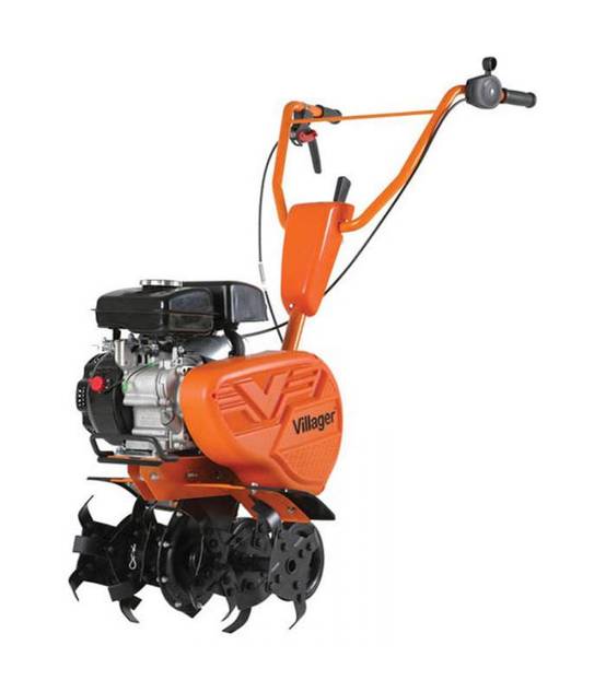 Motobineuse thermique 2,2cv petite largeur 4 fraises protèges plantes VILLAGER VTB 4310V - Image 1