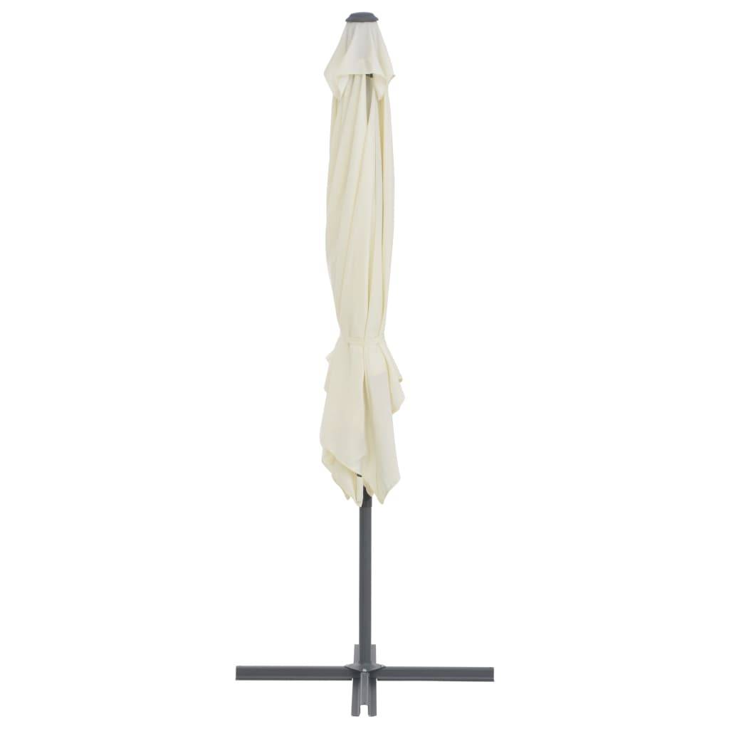 Helloshop26 - Parasol avec base portable 2,5 x 2,5 cm sable - Image 4