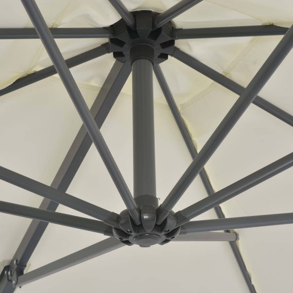 Helloshop26 - Parasol avec base portable 2,5 x 2,5 cm sable - Image 6