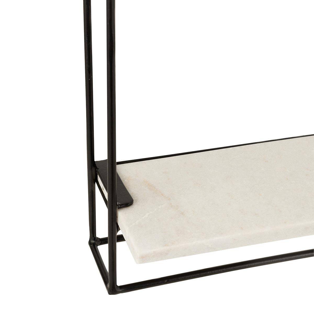Étagère Murale "1 Plateau" 35cm Noir & Blanc - Image 5