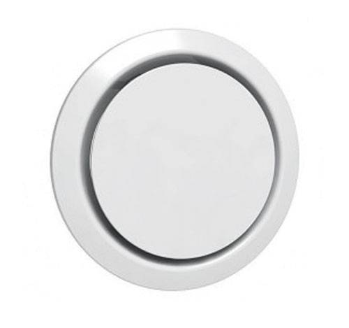 Bouche d'extraction et d'insufflation plastique rond réglable BER D100 P - UNELVENT - 853575