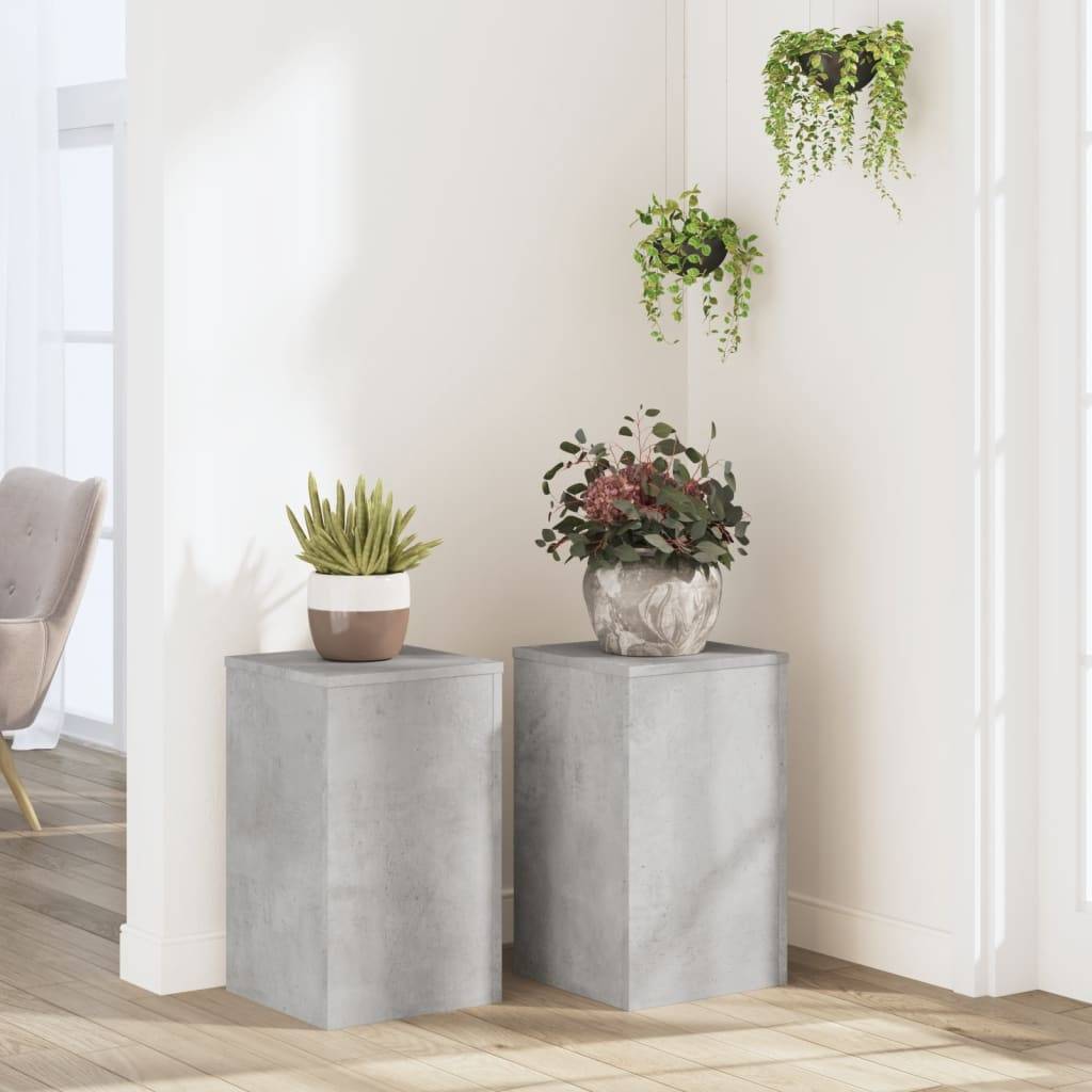 PANGIVO - Supports pour plantes bois d'ingénierie gris béton 30 x 30 x 50 cm - PANGIVO - Image 1