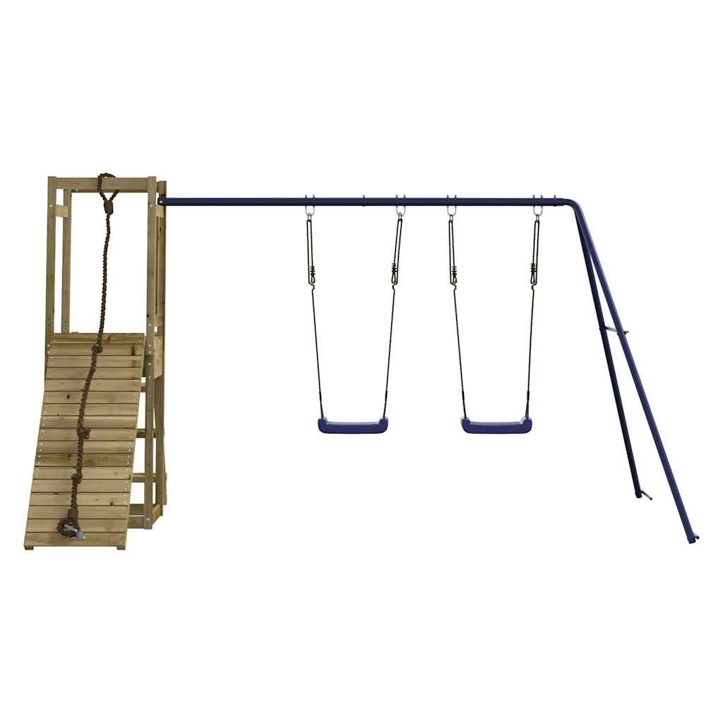 Aire de jeux d'extérieur - Jeu Plein air enfant bois de pin imprégné-JU1491 - Image 3