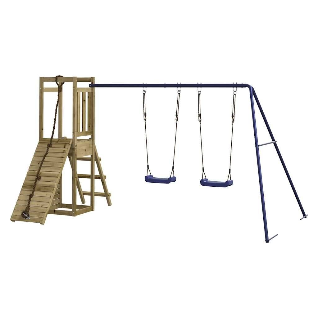 Aire de jeux d'extérieur - Jeu Plein air enfant bois de pin imprégné-JU1491 - Image 7