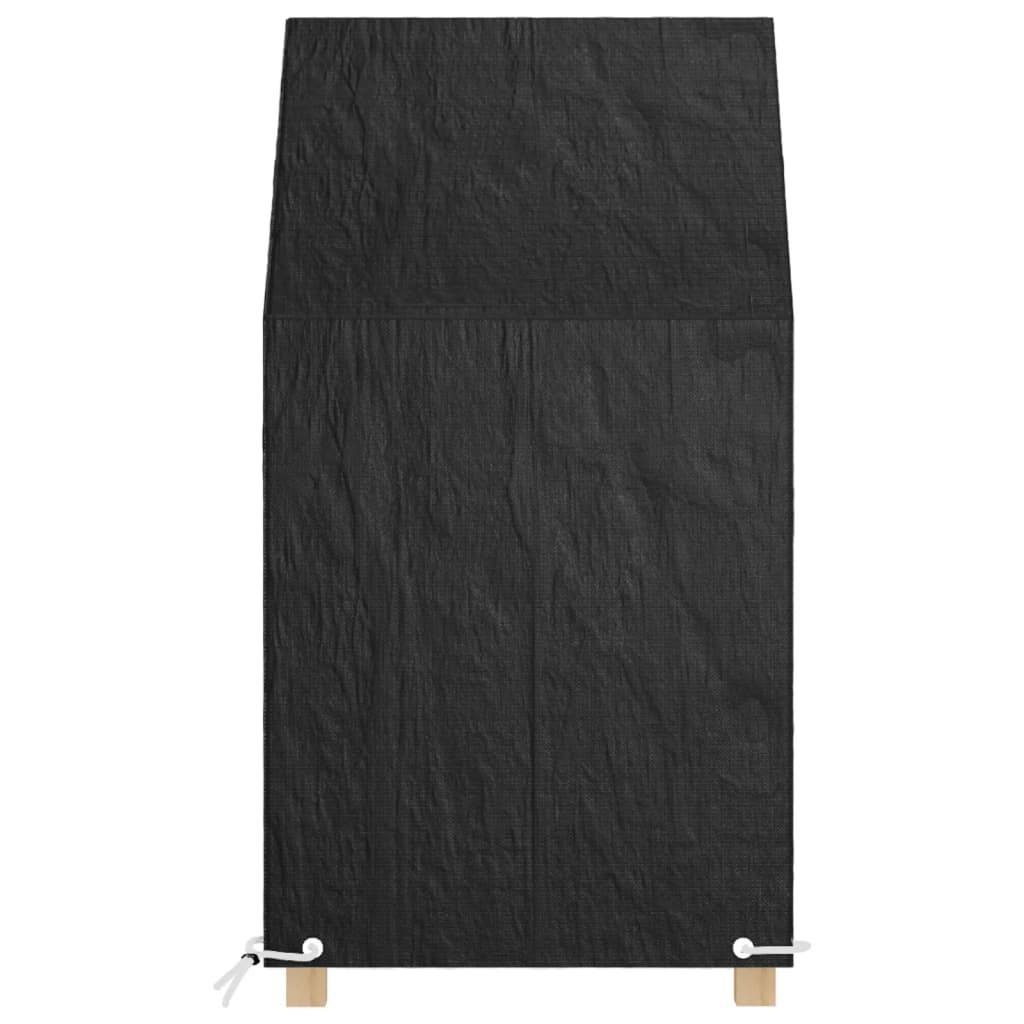 ComfortXL - Lot de 2 Housses pour Chaise de Jardin Haute PE Protection Imperméable Anti-UV Extérieur Noir 65x65x80/120 cm – ComfortXL Outdoor Living - Image 2