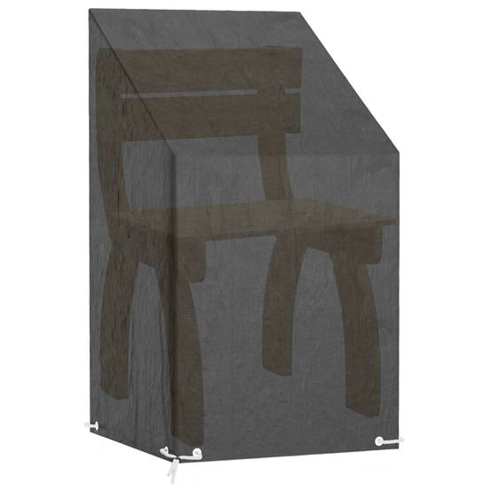 ComfortXL - Lot de 2 Housses pour Chaise de Jardin Haute PE Protection Imperméable Anti-UV Extérieur Noir 65x65x80/120 cm – ComfortXL Outdoor Living - Image 5