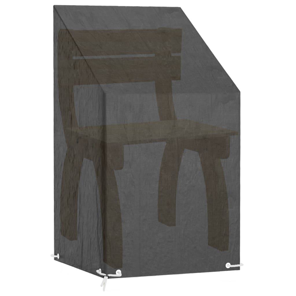 ComfortXL - Lot de 2 Housses pour Chaise de Jardin Haute PE Protection Imperméable Anti-UV Extérieur Noir 65x65x80/120 cm – ComfortXL Outdoor Living - Image 5