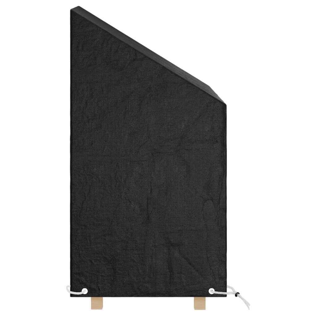ComfortXL - Lot de 2 Housses pour Chaise de Jardin Haute PE Protection Imperméable Anti-UV Extérieur Noir 65x65x80/120 cm – ComfortXL Outdoor Living - Image 3