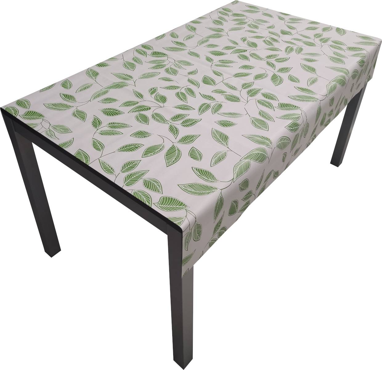 Nappe Composition PVC Base Polyester Anti-taches Feuilles Taille 140X180 CM - Image 1