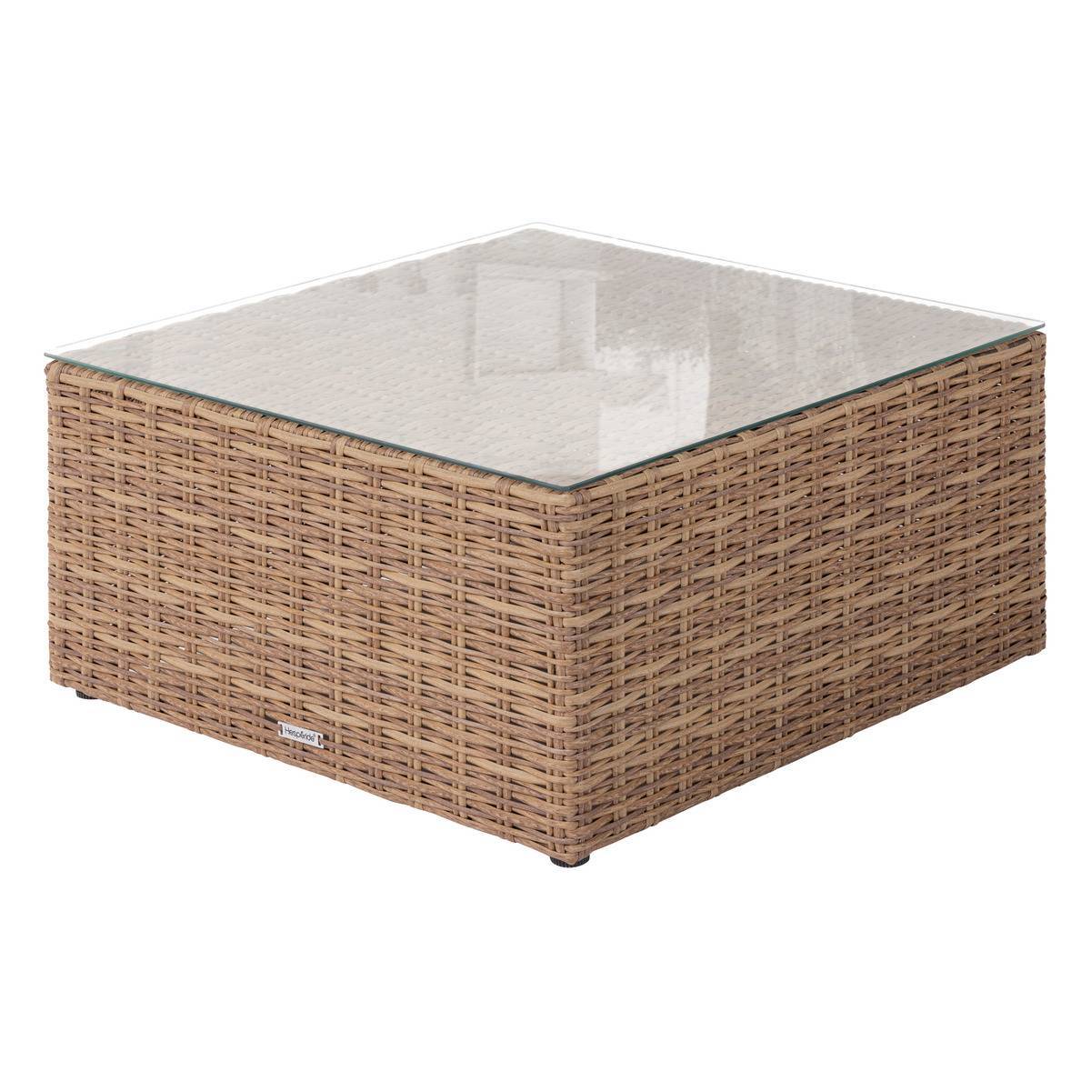 Hesperide - Table basse de jardin carrée "Mooréa" savana 72x72x36cm en aluminium traité époxy Hespéride - Image 2