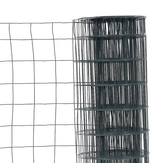 Grillage en rouleau acier galvanisé maille 100x100 mm H1m20 x L20 m - Gris anthracite - Hauteur 1m20 - Easy Clôture - Image 1