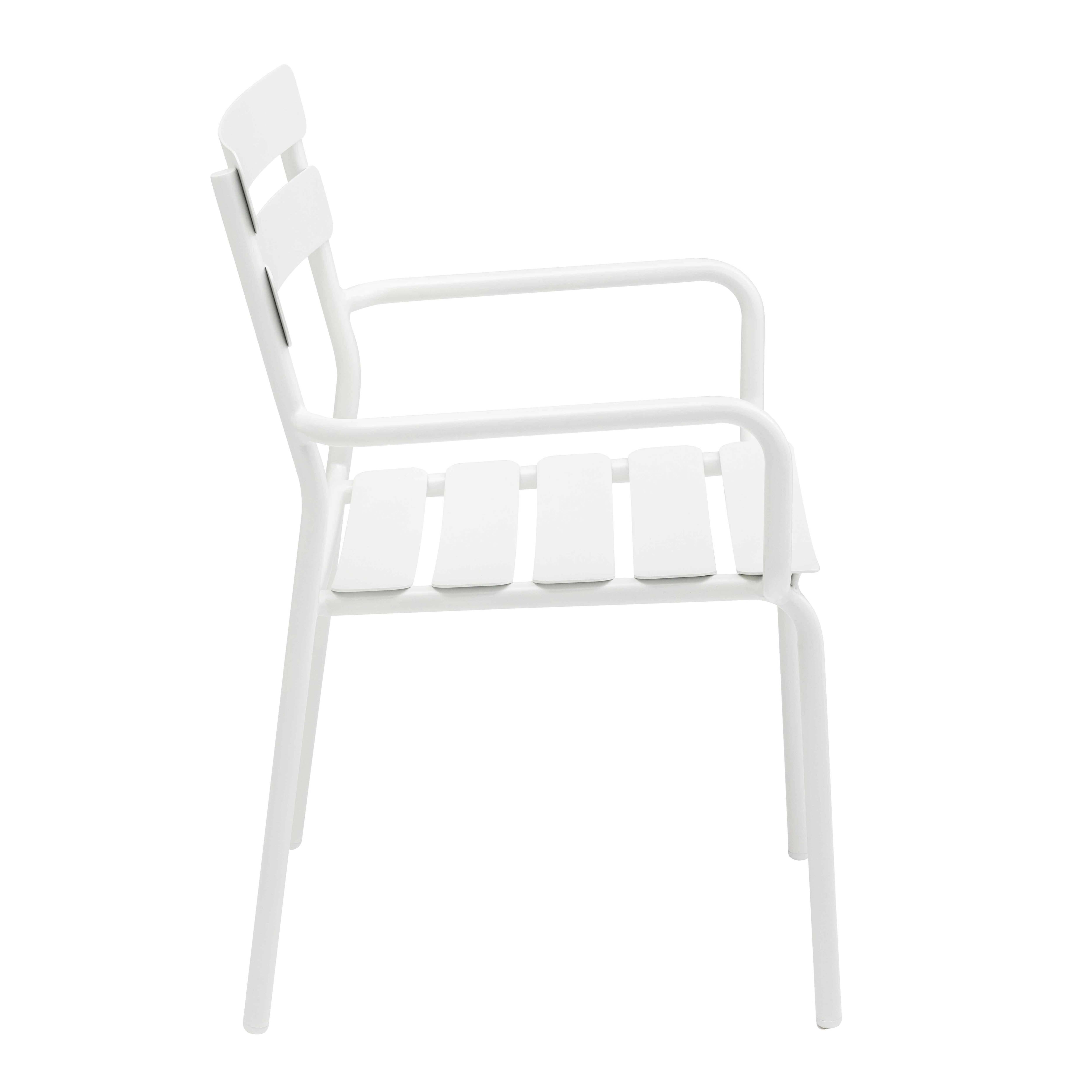 Oviala - Fauteuil de terrasse en aluminium blanc Almada - Oviala - Image 6