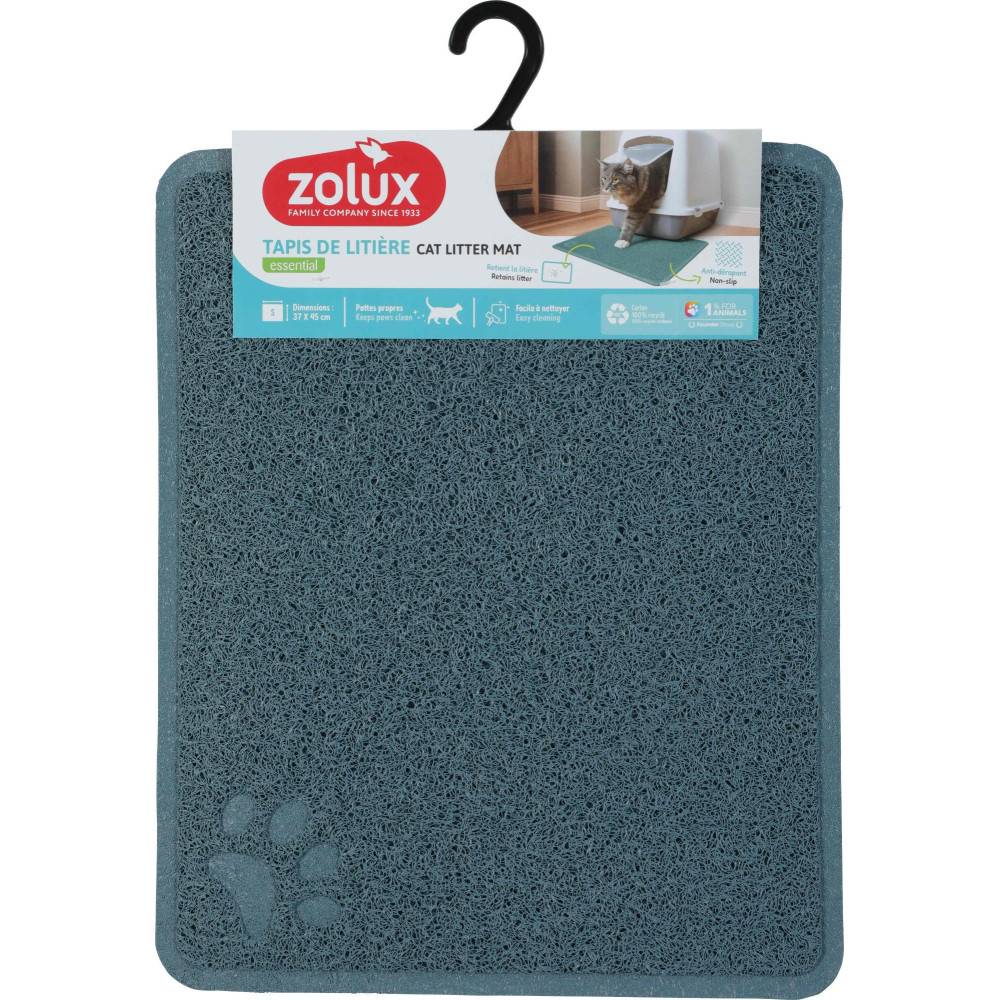 Zolux - Tapis d'hygiène 37 x 45 cm bleu pour maison de toilette chat - Image 2